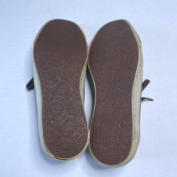 Ugg Australia Womens Size 6.5 Brown Suede Evera Sneakers Sheepskin Lining Casual - Picture 4 of 11